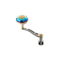 リブレ ハンドル パワーアーム88 シマノ 右巻き用 8000~14000サイズ 88mm 97.5g #チタン&ゴールド 【送料無料】【お取り寄せ対応商品】
