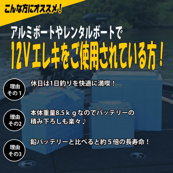 リチビー(Lithi-B) リチウムバッテリー 12V60Ah LiFePO4 (リン酸鉄リチウムイオンバッテリー) 【送料無料】 2