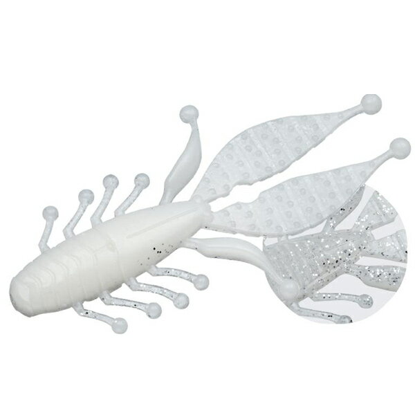 エバーグリーン キッカーバグ 3.3インチ ファットベイビー #09.ホワイト/クリア・SL 【メール便OK】【FECO認定商品】