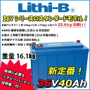 リチビー(Lithi-B) リチウムバッテリー 36V40Ah LiFePO4 (リン酸鉄リチウムイオンバッテリー) 【送料無料】
