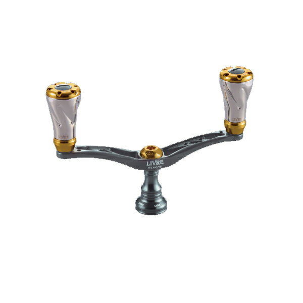 リブレ ウイング98 ダイワ用 ガンメタ/ゴールド 【送料無料】【お取り寄せ商品】【ハンドルノブ】