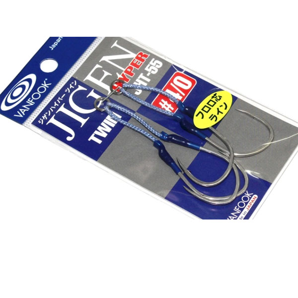 ヴァンフック アシストフック ジゲンハイパーツイン JHT-55 サイズ #4/0 シルバー 【メール便OK】【お取り寄せ対応商品】