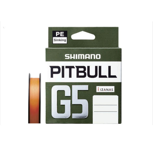 シマノ ピットブル G5 1.0号 16.7lb 100m #ハイビズオレンジ 【メール便OK】【お取り寄せ対応商品】