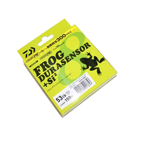 ダイワ フロッグデュラセンサー -591L+S・V 150m 53lb(4号) #バトルディープグリーン50cm毎にオレンジ