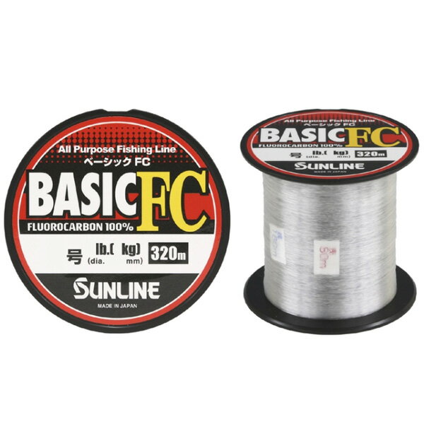 サンライン ベーシックFC 3.5号 14lb #クリア【メール便NG】