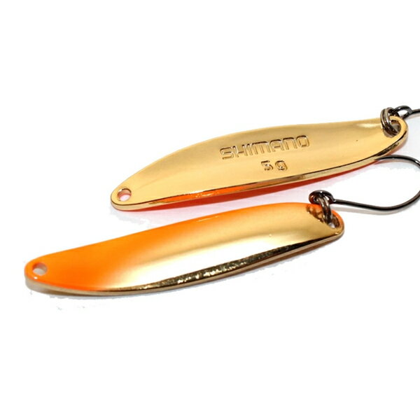 シマノ カーディフスプーン スリムスイマー5.0g プレミアムメッキ #70T オレンジゴールド【メール便OK】