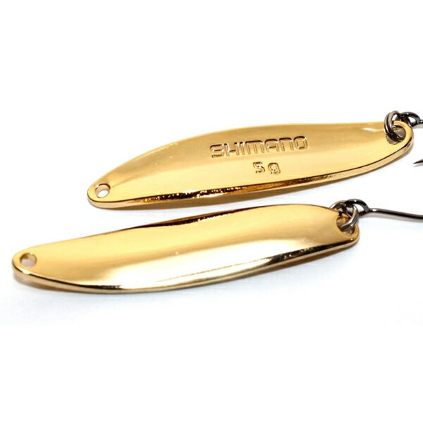 シマノ カーディフスプーン スリムスイマー5.0g プレミアムメッキ #74T フルゴールド【メール便OK】