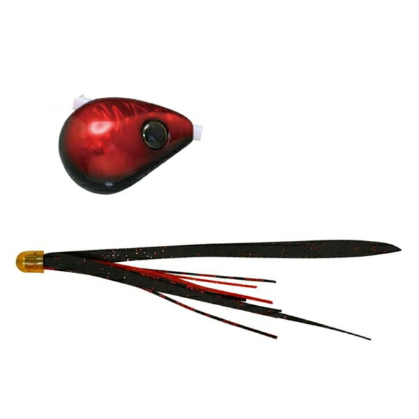 ジャッカル 爆流ビンビン玉 スライド 100g #F202 ブラックレッド/真っ黒レッドT+【メール便OK】