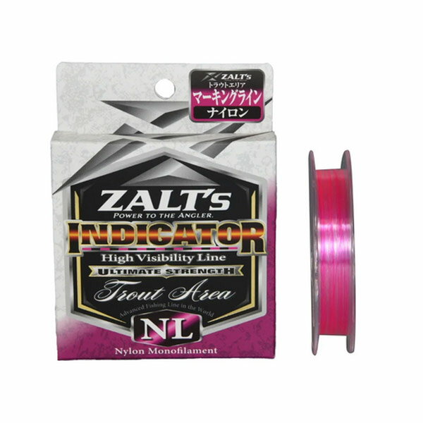 ラインシステム ザルツ インジケーター トラウト エリア マーキングライン ナイロン 0.8号 クリア90cm+ピンク10cmマーキング 100m巻 【メール便NG】【お取り寄せ対応商品】