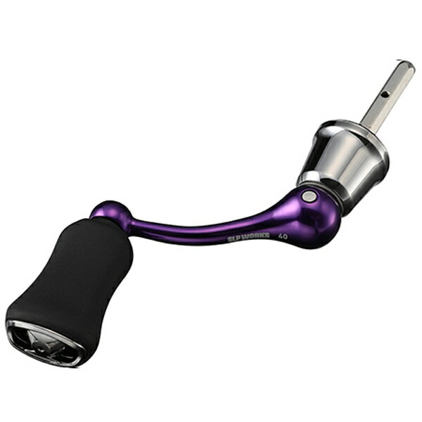 SLPワークス マシンカットシャフトハンドルセット 40mm Iノブ カラー パープル【メール便NG】【お取り寄せ対応商品】