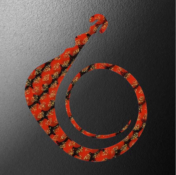 松岡スペシャル ネクスト無限 120mm 1枚入 #ゼブラ濃いオレンジゴールドラメ【メール便OK】