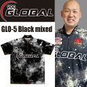 ABS グローバル ボウリングウェア glo-5 ブラックミックス ネーム無し SS-3L メンズ レディース グローバルボウリングコレクション GoGLOBA...