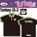 ターキー! ボウリングウェア Turkey-13-3 一ノ瀬さゆりカラー グリーン ネーム無し SS-3L メンズ レディース ABS Turkey! ポロシャツ ユニフォーム ボウリング ボウリンググッズ 名入れ無し
