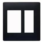 パナソニック アドバンスシリーズ 簡易耐火スイッチ+コンセントプレート 2連用 マットブラック WTA7312BK