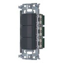 パナソニック SO-STYLE(ソー・スタイル)スイッチ・取付枠セット品 トリプル スイッチE(4路)×3 15A 300V AC マットグレー WNSS50444H