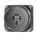 (5個セット)パナソニック 露出接地3Pコンセント 15A 250V ブラック WK1415