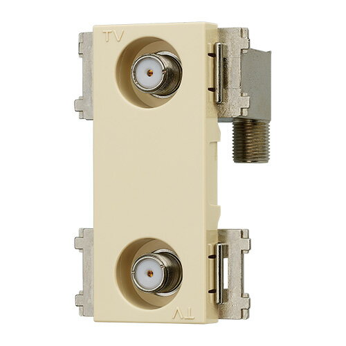 楽天電気メンテのプロショップTASKサン電子 新4K8K衛星放送対応 直列ユニット中間用ハイパスフィルタ内蔵 テレビ出力2端子型 全端子電流カット型 ベージュ CSF-K77W-7HPB