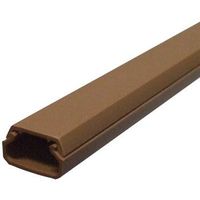 【1箱50本入】マサル工業 テープ付ニュー・エフモール 1号 1m ブラウン SFT16