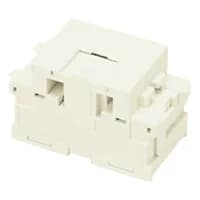 神保電器 (JIMBO) 電話用埋込モジュラジャック 6極2心用 ピュアホワイト JEC-BN-WUJ2-PW