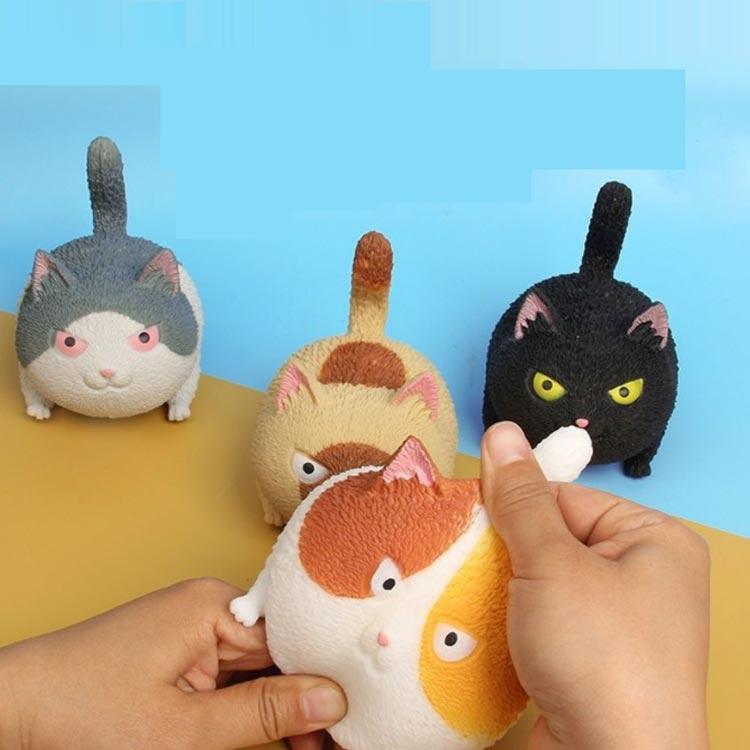 4個セット スクイーズ ねこ ぬいぐるみ 4個セット もちもち 握る ストラップ おもちゃ 誕生日プレゼント グッズ かわいい 動物 ネコ 猫 prosperplus-10001470 プロスパープラス サンプル画像2
