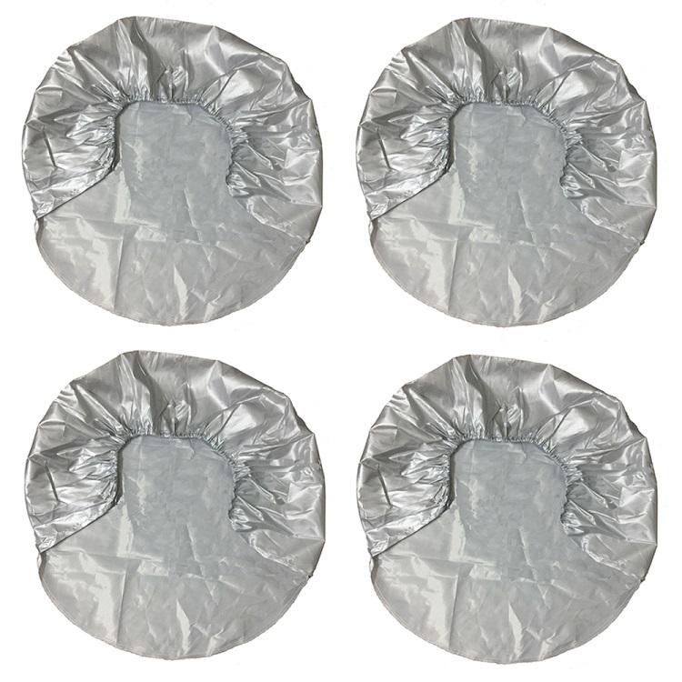 タイヤカバー 4枚セット タイヤ収納 保管 耐候 UV 汚れ保護 簡単着脱 タイヤ外径68cm-73cm対応 雨よけ ホイール保護 タイヤ劣化防止 ホ