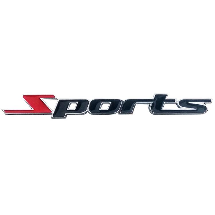 樂天商城 - カーステッカー スポーツ SPORTS エンブレム 金属ステッカー おしゃれ 愛車のドレスアップ キズ隠しなどに 取付簡単 スポーツカーに 3D