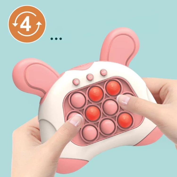 プロスパープラスのプッシュポップ 電動 光る おもちゃ ポップイットゲーム 電子もぐらたたき プッシュポップバブル スクイーズ玩具 知育玩具 そわそわおも｜アングル2