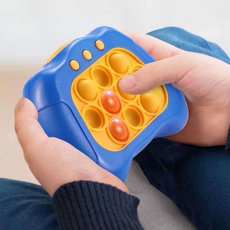 プロスパープラスの電動 触覚遊び 多動症 プッシュポップ 光る 知育 スクイーズ 子供 おもちゃ 玩具 玩具 キーホルダー バブル 音楽付き 自閉症 ゲーム フ｜アングル2