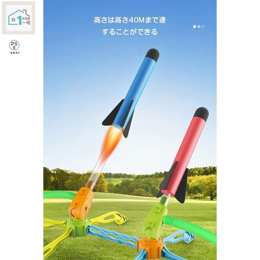 樂天商城 - 子ども用おもちゃゲーム ロケットランチャー アウトドアスポーツ 踏んで発射 空飛ぶ　運動不足解消　室外遊び 長距離子供おもちゃ 足ロ