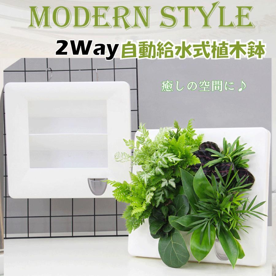 自動給水 プランターラック プランター 2way 壁掛け デスク 空間 演出 植物 ボックス 送料無料