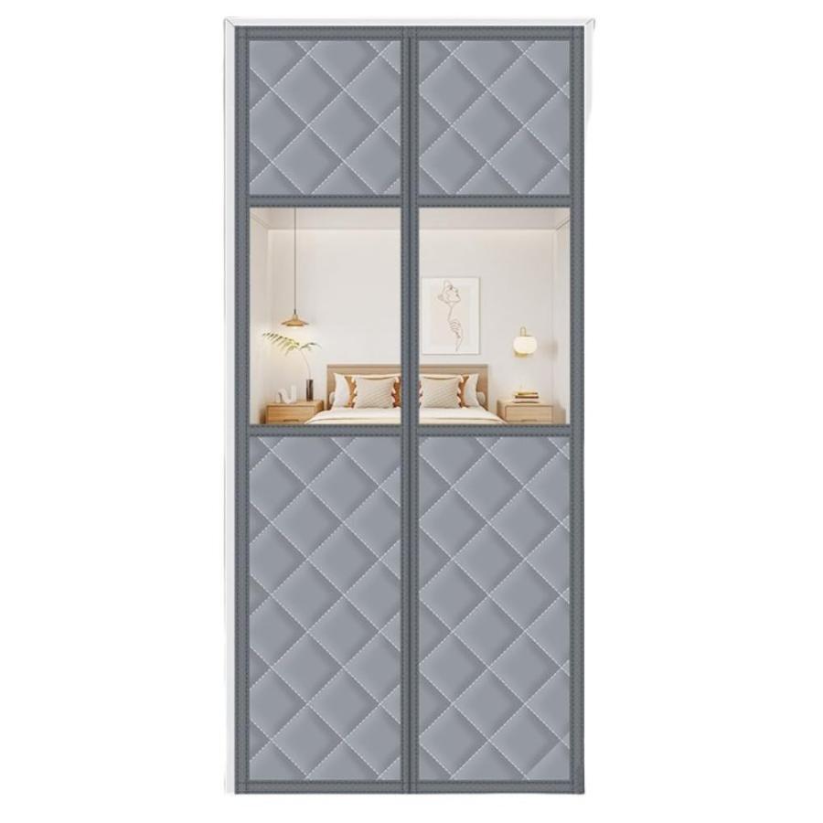 其它 - 冬 コットン ドアカーテン 防風性 暖かくしてください 磁気 自吸式 寒さから守る 厚みのあるドアカーテン 絶縁 穴を開ける必要はありま