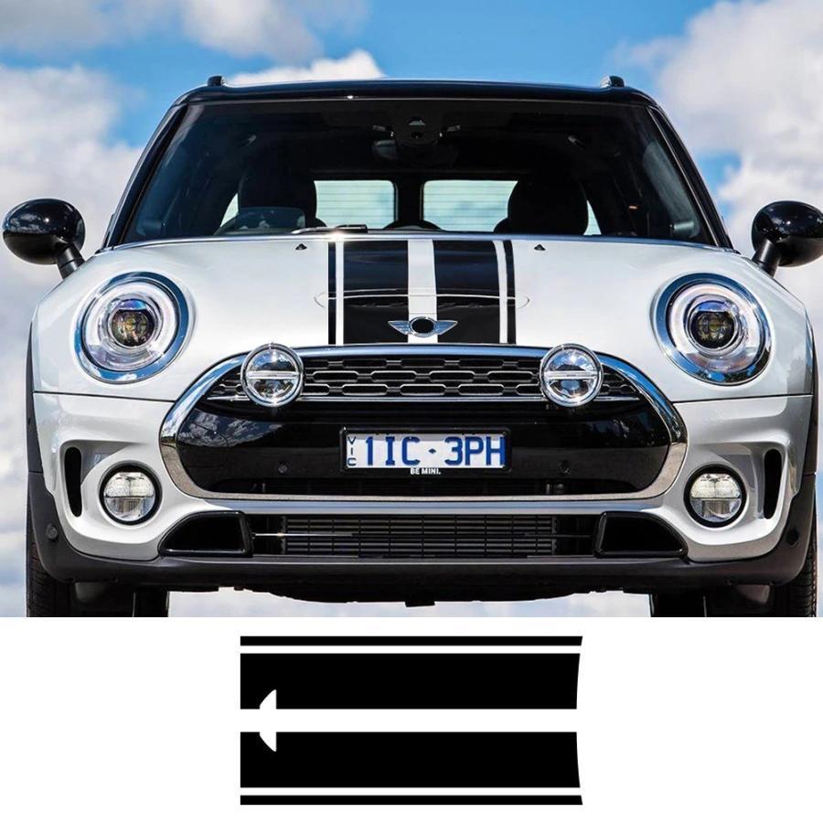 ミニクーパー S ONE クラブマン R55 R56 R60 R61 F54 F55 F56 F60用 ヘッドフードデカール ステッカー ストライプ 外装 カーアクセサリ