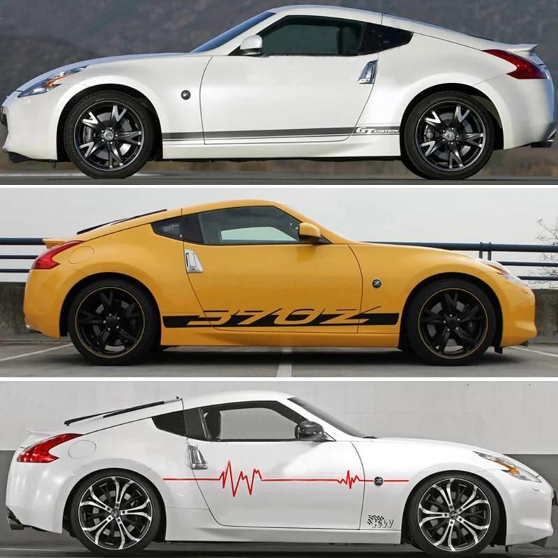 Rakuten - 【楽天スーパーセール】日産 ニッサン フェアレディZ Z34 グラフィック デカール ステッカー 車体用 サイドグラフィック 370 左右セット
