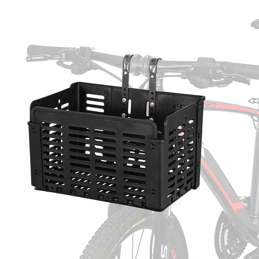 Rakuten - 【楽天スーパーセール】自転車かご 折りたたみ式 自転車バスケット 取り外し可能なフロントバッグハンギング自転車バスケット 5KG 前かご 後ろかご バスケット