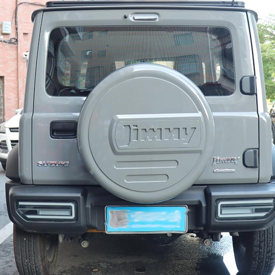 プロスパープラスのジムニー JB74 JB64 スズキ車タイヤカバー 背面 スペアタイヤカバー ハードカバー タイヤ カバー 簡単装着 防水 Jimnyプレート付き｜アングル3