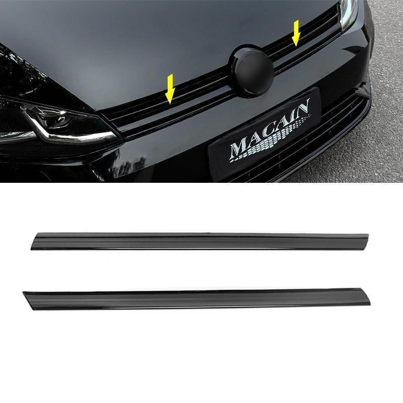 車エンブレム2個グロスブラック 135mmフロントグリルバッジ 110mmリアVWフォルクスワーゲン ゴルフMK6 2009 2010 2011 2012
