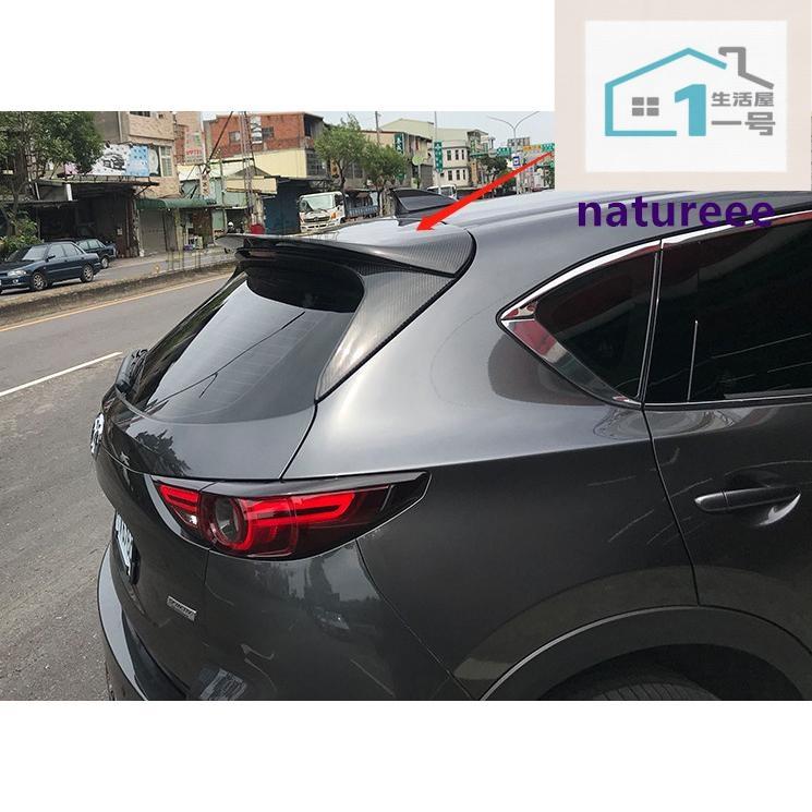 Rakuten - 【楽天スーパーセール】マツダ CX-5 KF系 専用 ルーフスポイラー リアウイング リアスポイラー ガーニッシュ カバー アクセサリー カスタム カーボン柄 外装パ