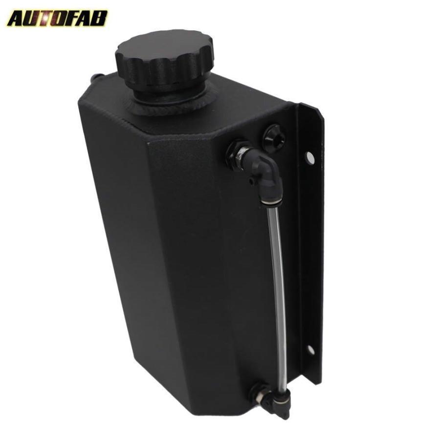 Rakuten - アルミ オイル キャッチ タンク LLCリザーバータンク 汎用 2L 黒 ブローバイ シビック シルビア AE86 JZX100 FD3S