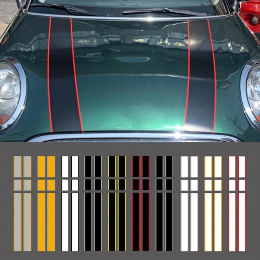 ボンネット ステッカー ストライプ デカール ミニクーパー s jcw R55 R56 R57 R58 F54 F55 F56 同胞