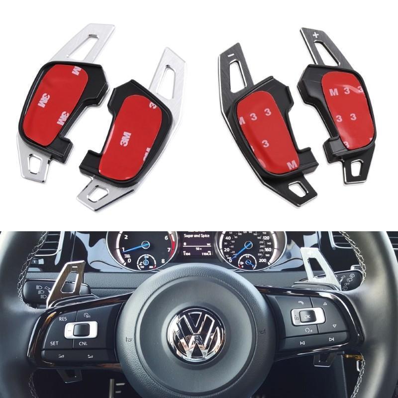 フォルクスワーゲン用 アルミ パドルシフト エクステンション 全2色 左右セット VW Volkswagen ゴルフ7 Golf7 MK7 GTI GTD R DSG DCT ス