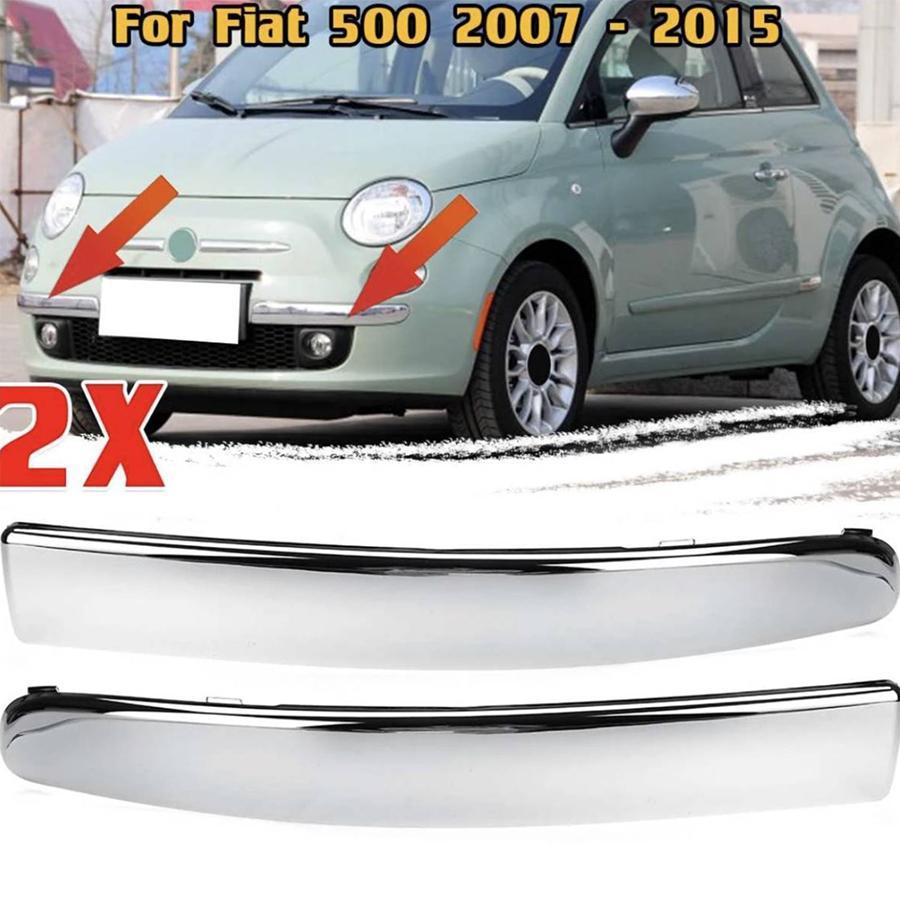 樂天商城 - 【楽天スーパーセール】フロントバンパー 外装パーツ FIAT 500 2007-2015トリム クロームメッキ フィアット 735455057