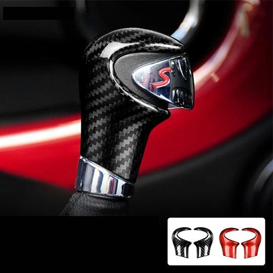 ギア シフトノブカバー 車 ミニクーパー MINI COOPER カーボン 送料無料