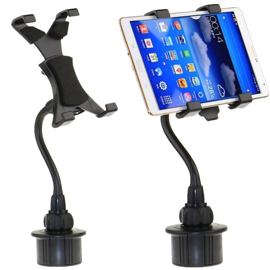 タブレットスタンド アンチスリップカーホルダー ユニバーサルカップ マウントスイベルヘッド 360度回転 ipad mini