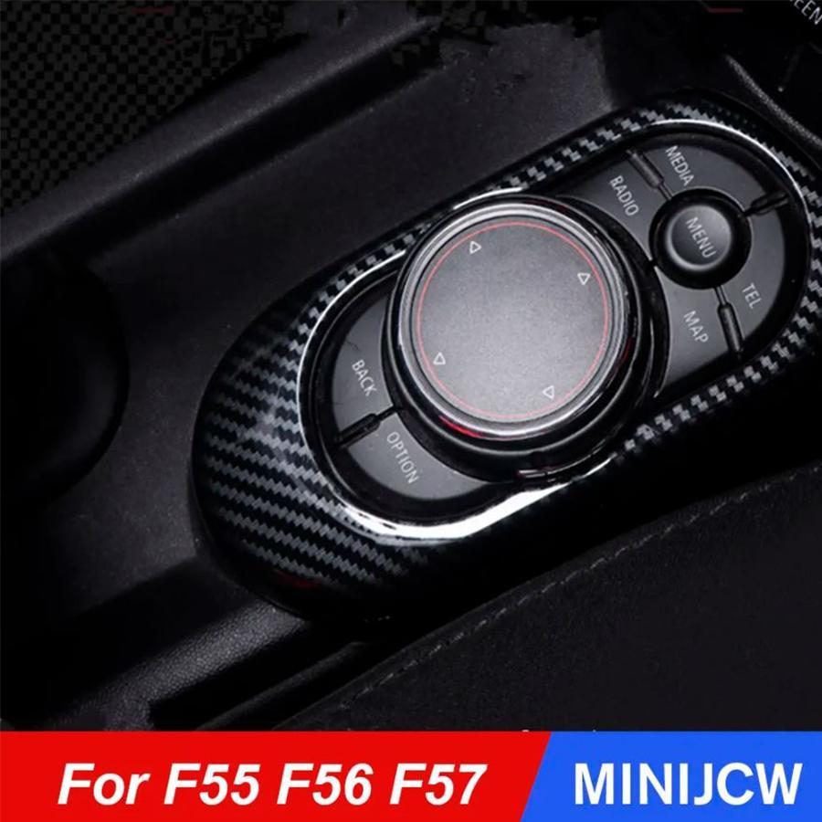Rakuten - 【楽天スーパーセール】ボタンパネルカバー 内装 Mini Cooper F55 F56 F57 ブラック カーボン