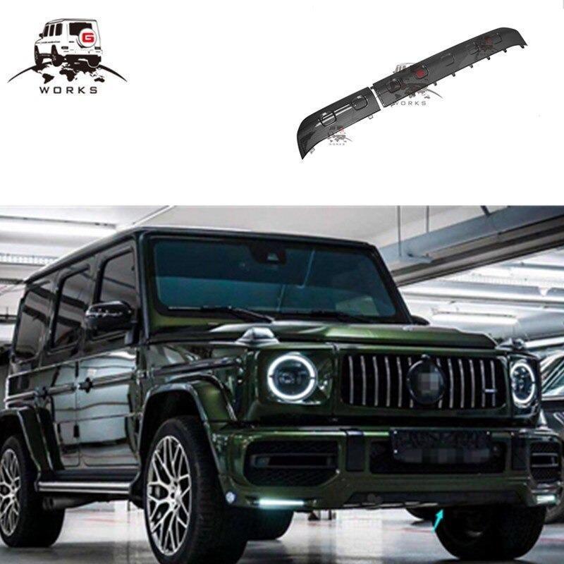 樂天商城 - 【楽天スーパーセール】2019 年グラムクラスW464 G63 ドライカーボン 外装 カスタム 高品質 フロントリップカバー ワゴンW463A G63 フロントバンパーリップ