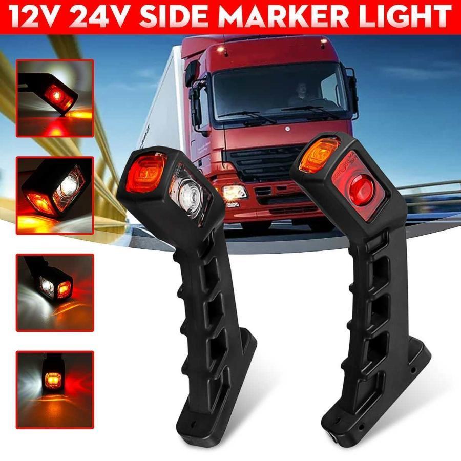 樂天商城 - 【楽天スーパーセール】トラック/トレーラー用LEDライトサイドマーカー　バータイプアウトラインマーカーランプ　インジケーター　12-24V対応