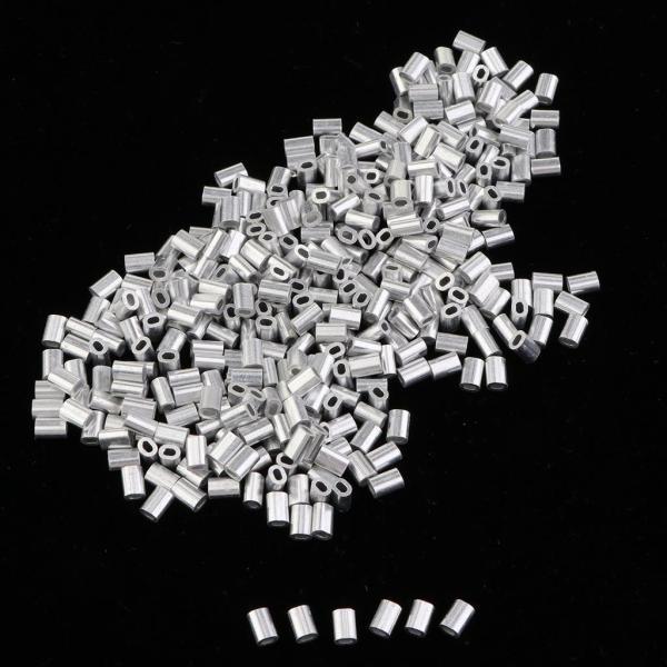 1.5mm 釣り用アルミクリンプ 釣り用シングルバレルアルミ圧着スリーブ
