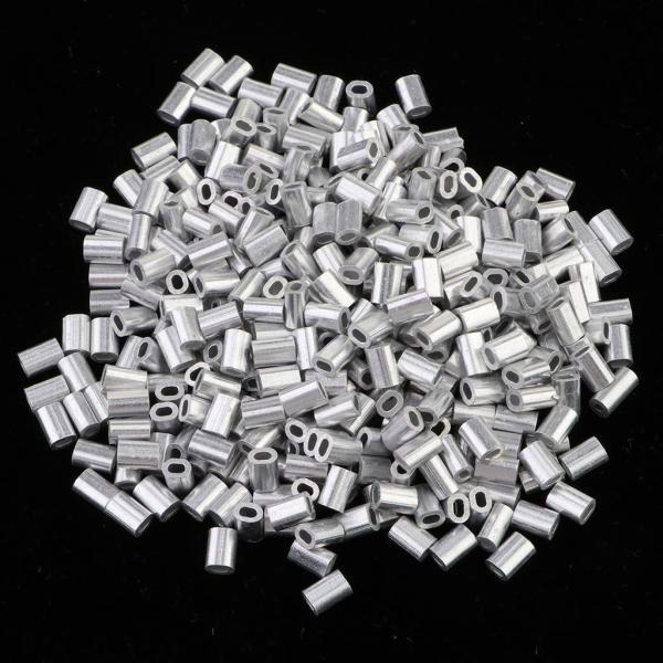 1.5mm 釣り用アルミクリンプ 釣り用シングルバレルアルミ圧着スリーブ