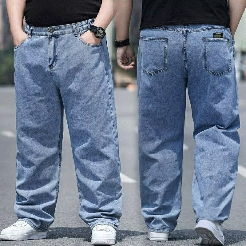 Rakuten - 【楽天スーパーセール】デニムパンツ メンズ 大きいサイズ ジーンズ テーパード パンツ ジーパン デニム ストレッチ ワイドルック 新生活 ギフト プレゼント