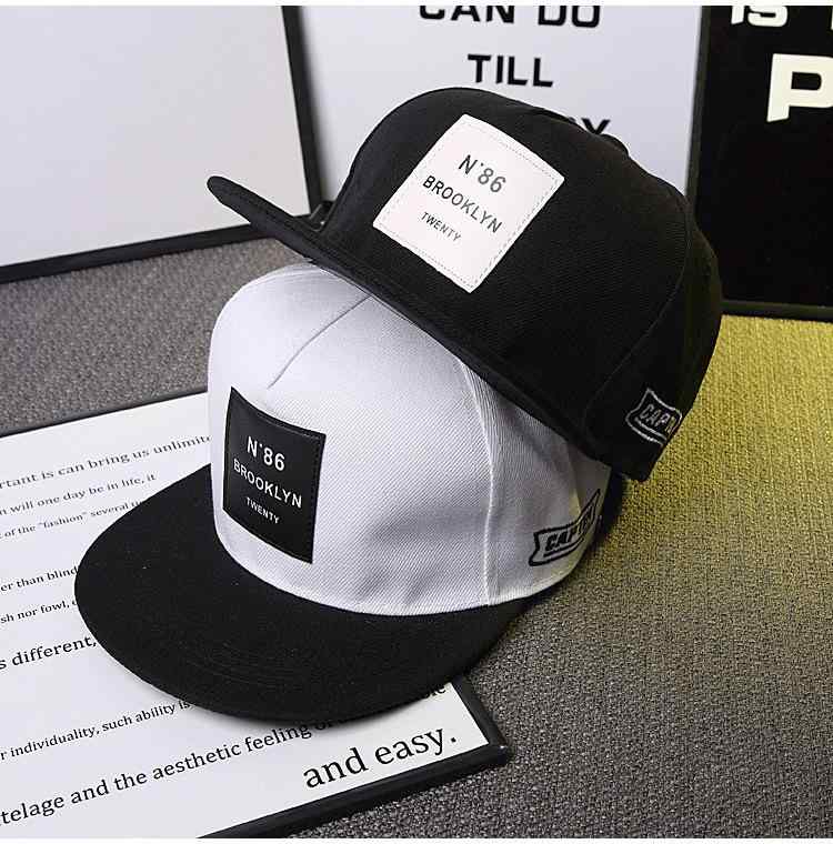 ベースボール キャップ 平つば ストリート ヒップホップ DJ ラッパー N86 パッチ ハット 春夏 レディース メンズ 屋外 日除け フラットつば オールシーズン 野球帽 通気性
